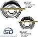Supplying Demand 1056RGE8 Electric Range Style D Chrome Drip Pan & Ring Replacement 8 Piece Kit