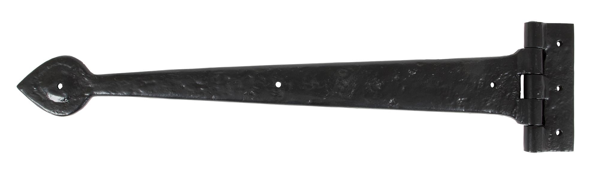 From The Anvil Black Textured 18 Inch Cast T Hinge (Pair)
