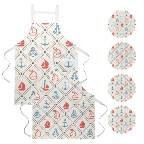 Tabliers de cuisine lot de 2 tablier de serveuse restaurant bistrot bar nettoyage