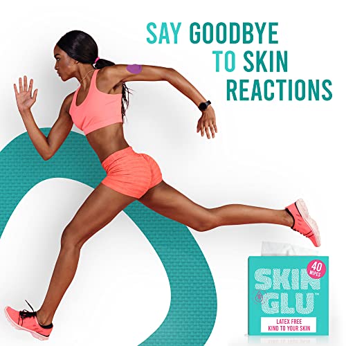 Image of Not Just A Patch Skin Glu Skin Prep Wipes (40 Pack) - Hypoallergenic Latex-Free Pre-CGM Skin Barrier Wipes for Blood Sugar Monitoring Sensors, Patches & Insulin Pumps - Gentle on Sensitive Skin