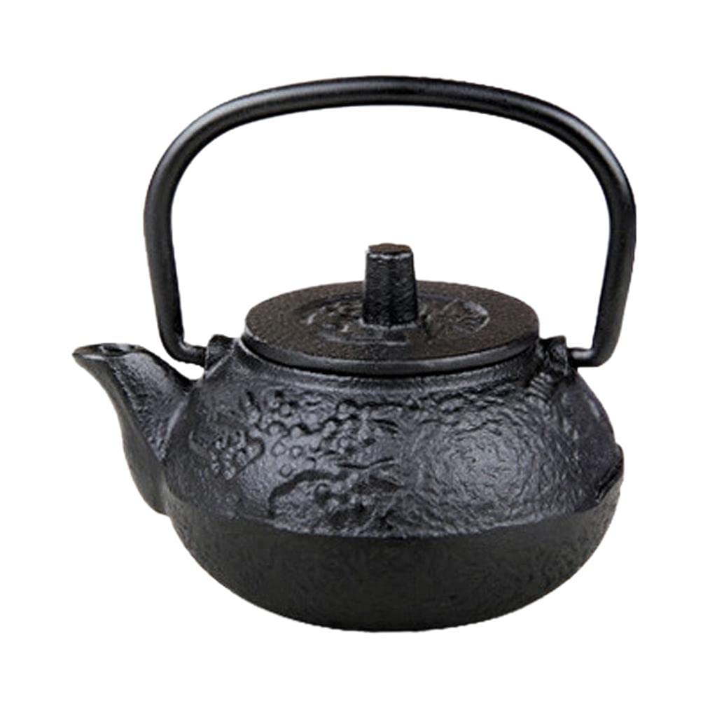 ATORSE® Cast Iron Pot and Kettle - Iron Tea Pot and Kettle for Table Decoration