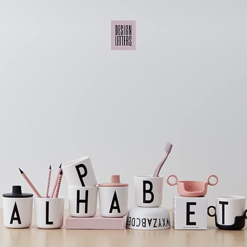Miniatura 8 de Design Letters Vasos de melamina para bebés de 7 onzas A-Z Vasos para niños diseñados en Dinamarca, vaso reutilizable para bebés de 6 meses en