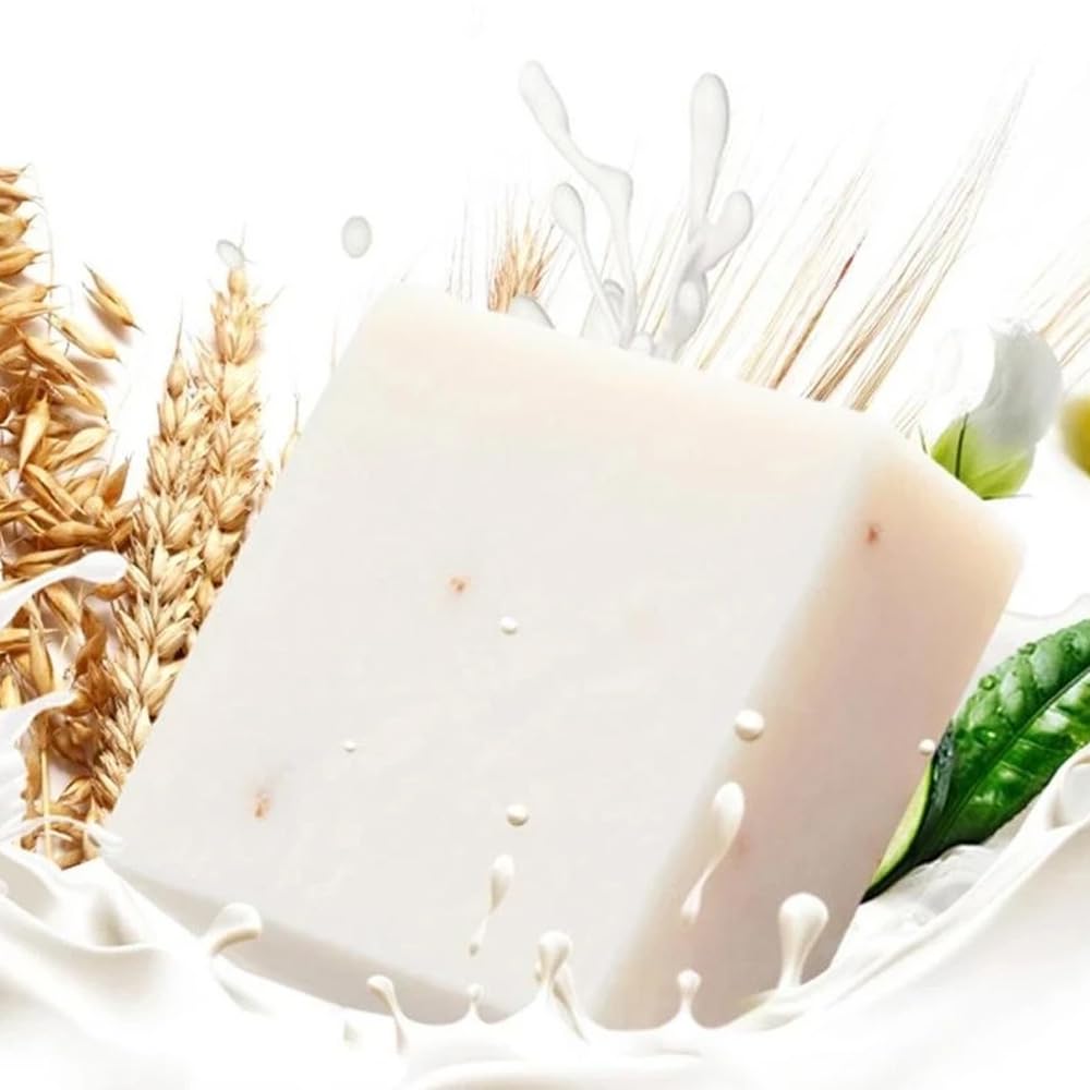 Authentic 12PCS Thai Rice Soap - Handmade Cold - Process.65g/pcs.Ideal for bath, hand, face.gift (12PCS)