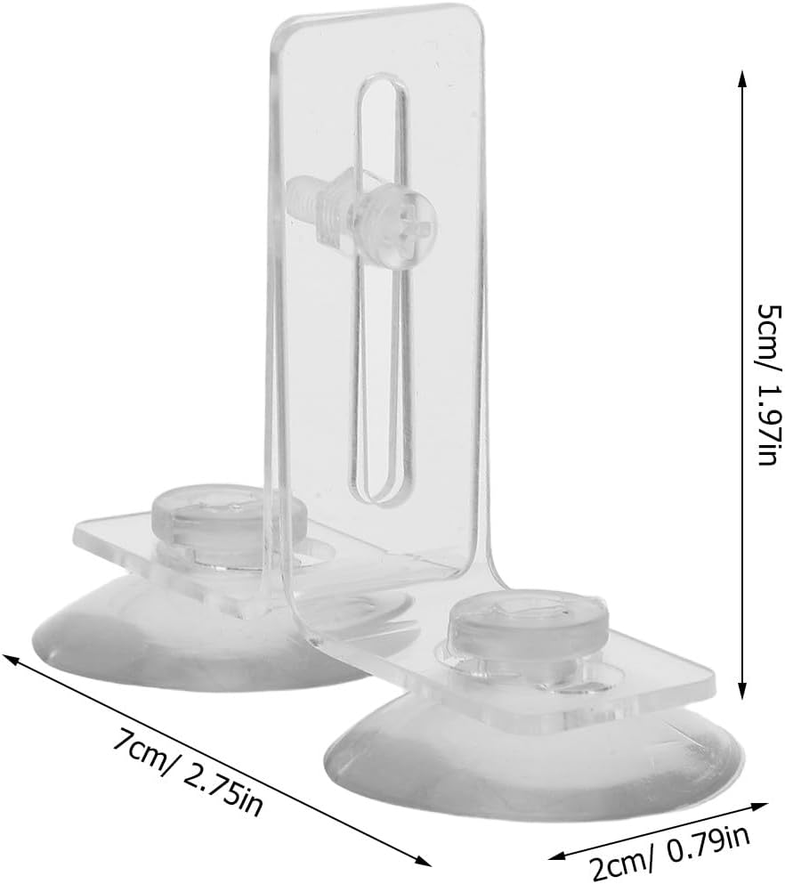 10 Sets Fish Tank Divider Suction Cup Clips | Aquarium Separation Clip for Partition Boards | 10mm/3/8 Screw Tank Divider Clamp for Aquatic Plants, Fish Breeding, and Pet Habitats