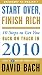 Start Over, Finish Rich: 10 Steps to Get You Back on Track in 2010