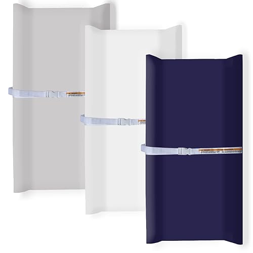 Miniatura 15 de AMROSE Paquete de 3 fundas para cambiador de pañales de fácil cuidado, sábanas de microfibra ultra suave para cambiar pañales para niñas bebés