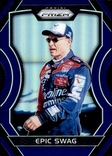 2018 Panini Prizm Blue Prizm #41 Mark Martin Pfizer/Roush Racing/Ford Racing Card