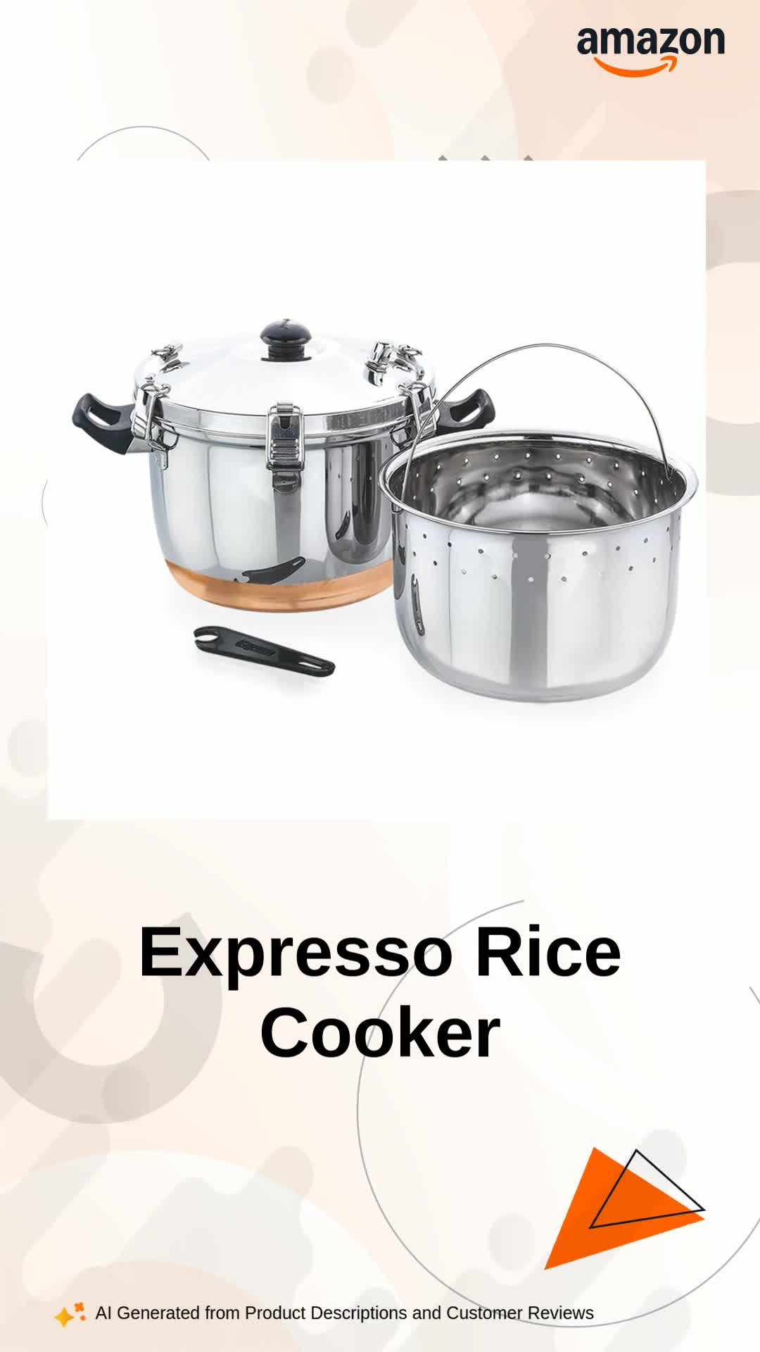 Buy Expresso Stainless Steel Induction Friendly Rice Cooker Silver
