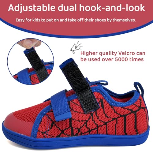 WateLves Toddler Little Kids Wide Barefoot Shoes The First Walking Shoes Girls Boys Breathable Zero Drop Minimalist Sneakers with Wide Toe Box Natural to Grow2