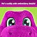 Barney’s World Toddler Toys by Fisher-Price, Barney Tall Plush, 10.5 -inch Figure with Sounds, Soft Texture for Play, Kids Ages 2+ Years