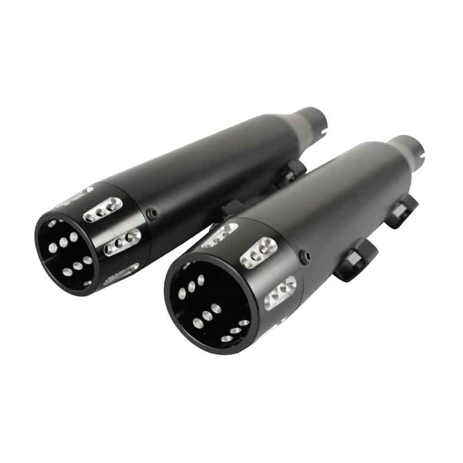 HandmoHandmo Slip-on Mufflers for Harley Sportster Models 2014-Up,Fit Sportster 1200 Custom Forty Eight Iron XL1200NS 883 Iron 883 Police Roadster...(02BB)