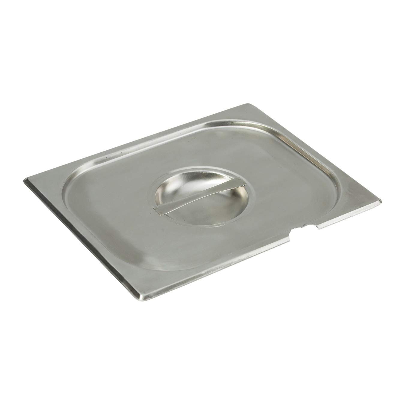 Stainless Steel 1/2 Gastronorm Container Pan Notched Lid, Bain Marie, Gastro Food
