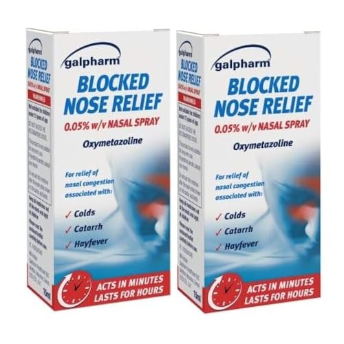 2x15ml Galpharm Blocked Nose Relief Nasal Spray Bundled by Smart Cutie