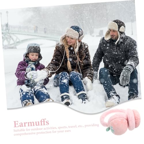Orejeras de invierno mufas pelo diadema ajustable calentadores orejas mujer felpa 7