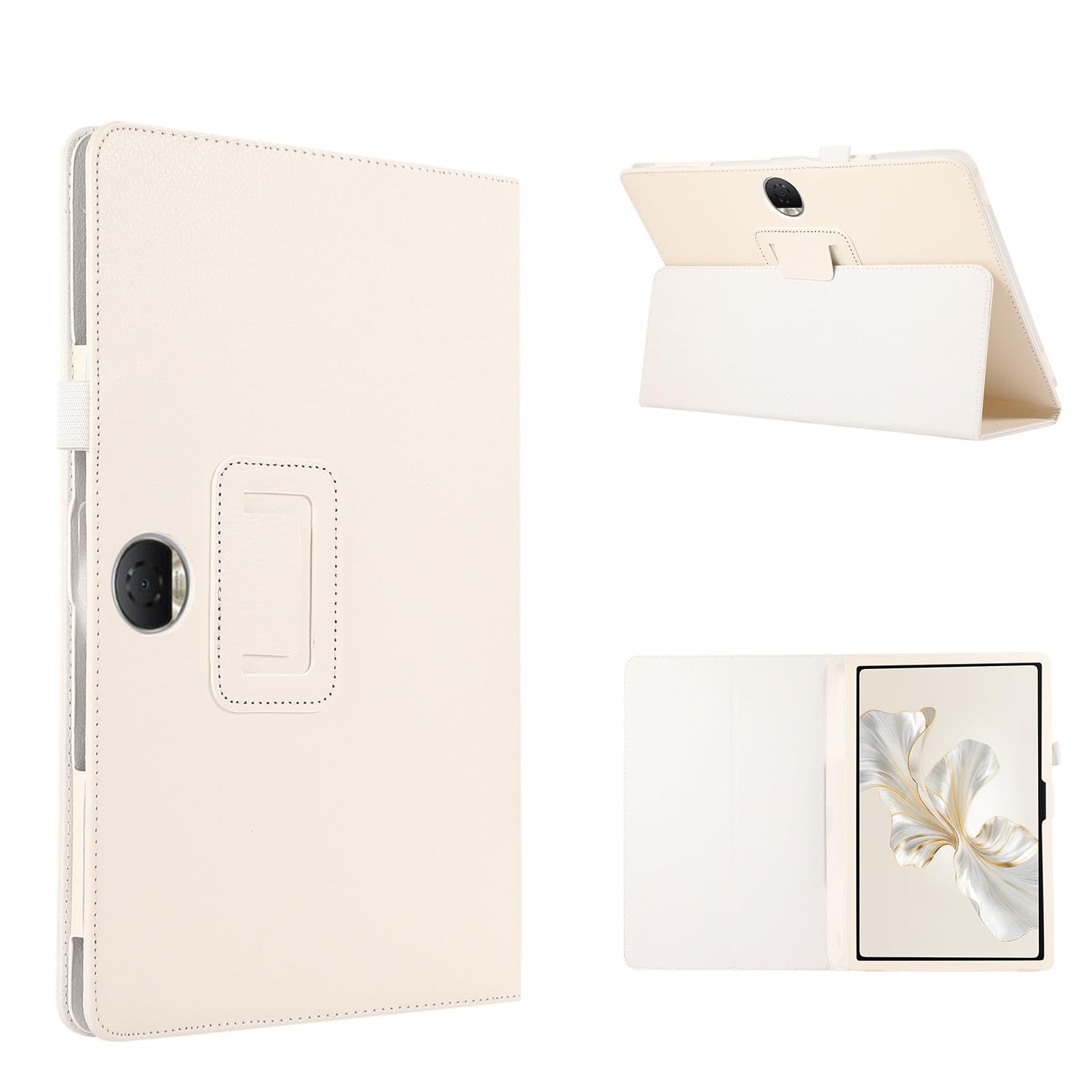 Funda para Honor Pad 9 12.1 blanca con soporte folio plegable antichoque 5