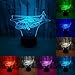 Produktbild 3D Visuelle Kreative LED-Lampe 3W Für Kinder Nachtlichter Neue Flugzeuge 7 Farben Touch Switch Control Art Lichter Für Baby Kinder Erwachsene Für Baby Schlafzimmer Kindergarten Geburtstagsgeschenk