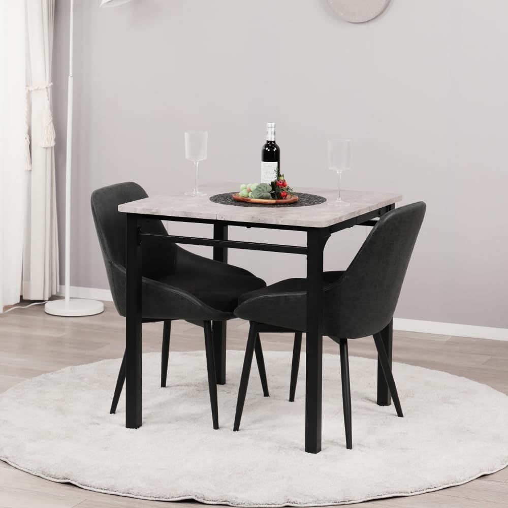 Amazon｜Mirai-Show ダイニングテーブルセット 2人用 北欧 3点セット