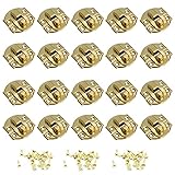 Luomorgo 20Pcs Jewelry Box Latch with Small Buckle Wooden Box Buckle Latch (29x26)