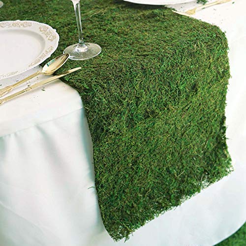 Farmoo Moss Table Runner, Preserved Moss Mat For Crafts Wedding Party Decor (12" X 71" Moss Roll) #TOP1