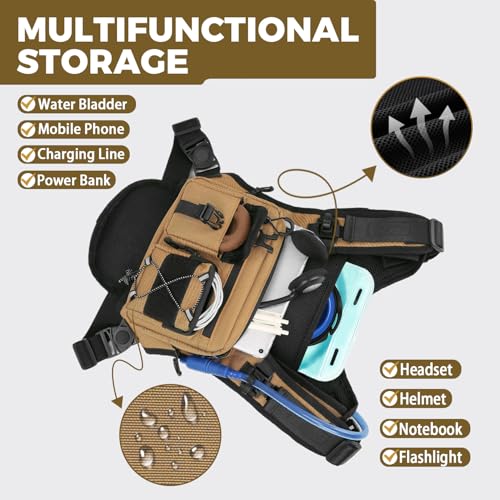 Image of Criuage USA Patent Running Hydration Vest Backpack, Lightweight Chest Pack with 2.0L Water Bladder Bag Daypack for Hiking Running Cycling Race Marathon for Women Men