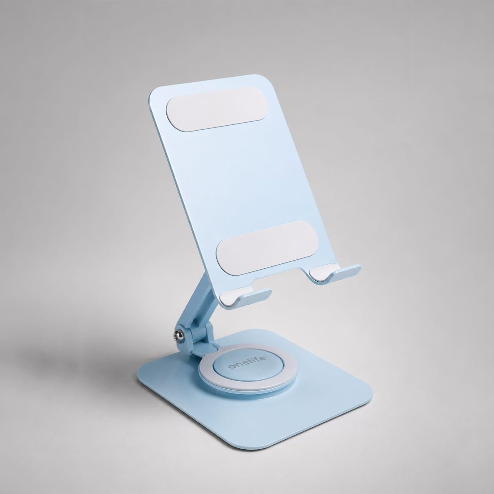 One Life Flexi 360 Adjustable Mobile Holder Stand for Desk, Foldable Aluminum Alloy Phone Stand with 360° Rotation, Multi Angle Desktop Holder for Smartphones & Tablets (Blue)-picture-20