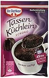 Dr. Oetker Tassenküchlein Schoko, 55 g, Kuchenmischung für ein Schoko-Küchlein in der Tasse, Tassenkuchen für die Mikrowelle, einfach zubereitet, vegetarisch