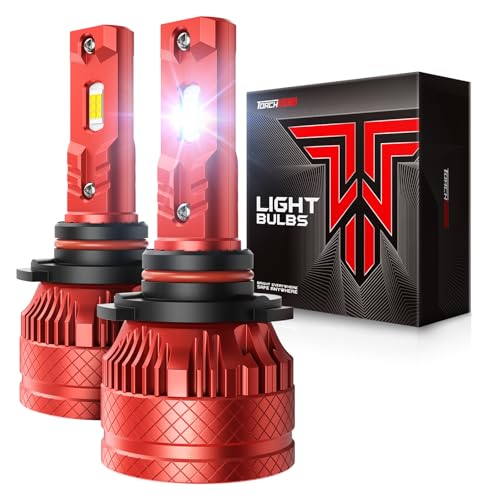 Image of Torchbeam 9005 /HB3 LED Bulb,80000LM 8X Super Brighter 9005 Led Light Bulbs, 6500K Cool White HB3 Led Bulbs with 12000RPM Cooling Fan, 10-Year Extended Lifespan IP68 Waterproof Plug and Play, Pack of 2