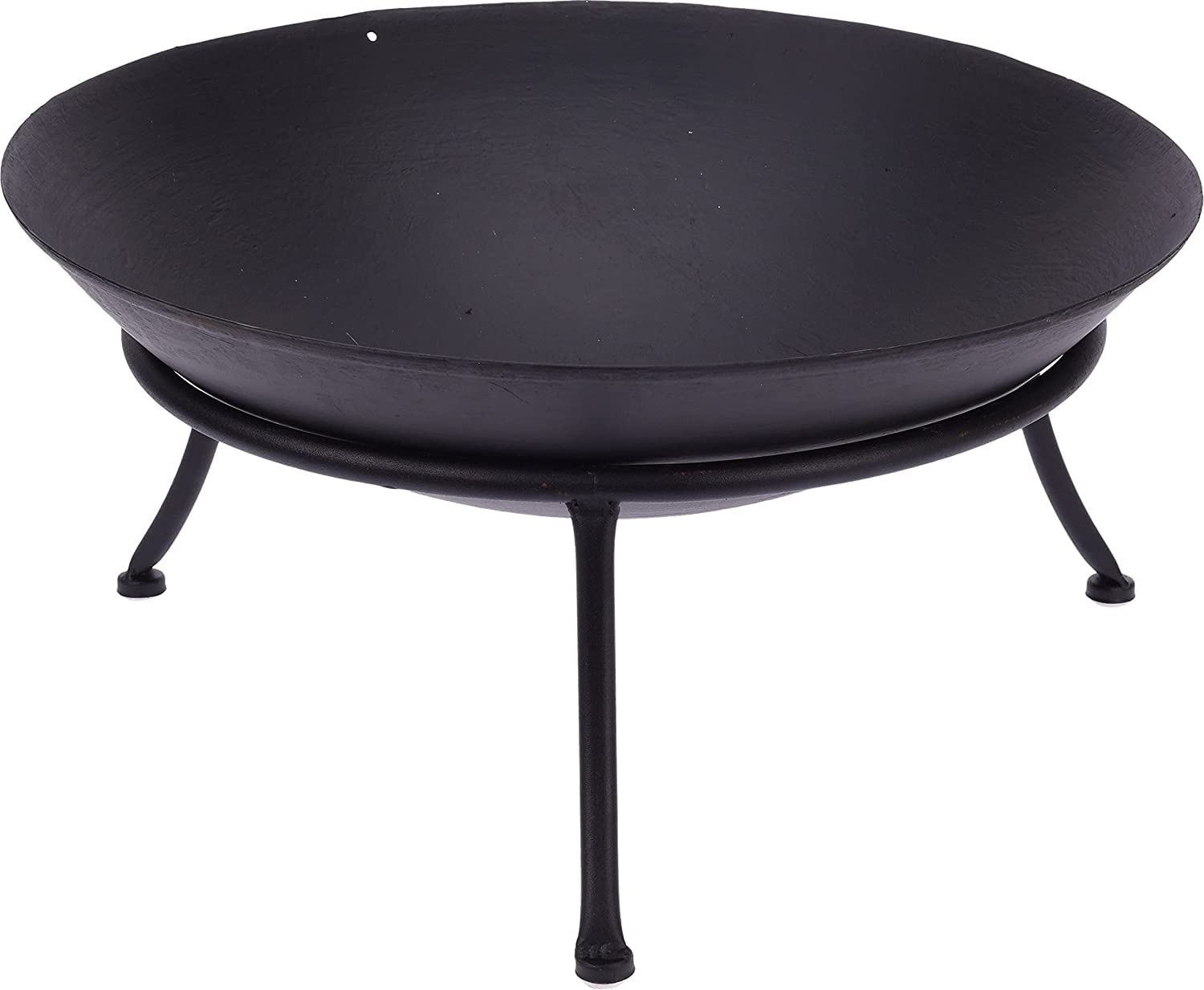 Cestino per il Fuoco Braciere da Terrazzo Acciaio Nero 47 cm