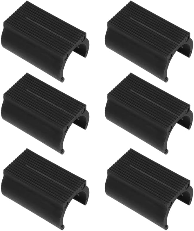 DOITOOL 25 tapas para patas de silla en forma de U de 0.74 pulgadas, almohadillas de plástico antideslizantes para el suelo para tubos cuadrados,