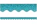 Teal Sparkle Scalloped Border Trim