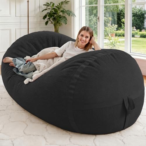 Image of 5FT Bean Bag Chair 5'Giant Bean Bag Chairs with Adults, Large Beanbag Chair