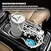 Lyxheth 2PCS Car Cup Holder Coaster, Cup Holder Insert, 2.75 Inch Anti Slip Shockproof Embedded Drink Mat, Blessed Cross and Heart Christian Auto Drink Cup Mat Car Accessories Fit Cars (Sky Blue)