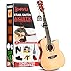 Pyle Cutaway Akustikgitarre-Vollformat Dreadnought Natur Matt-Finish Gitarre, 6 Stahl-Saiten mit Gigbag, Stimmgerät, Ersatzsaiten,Plektren,Gurt,Kapodaster,Für Anfänger,Erwachsene,Kinder - Rechtshänder