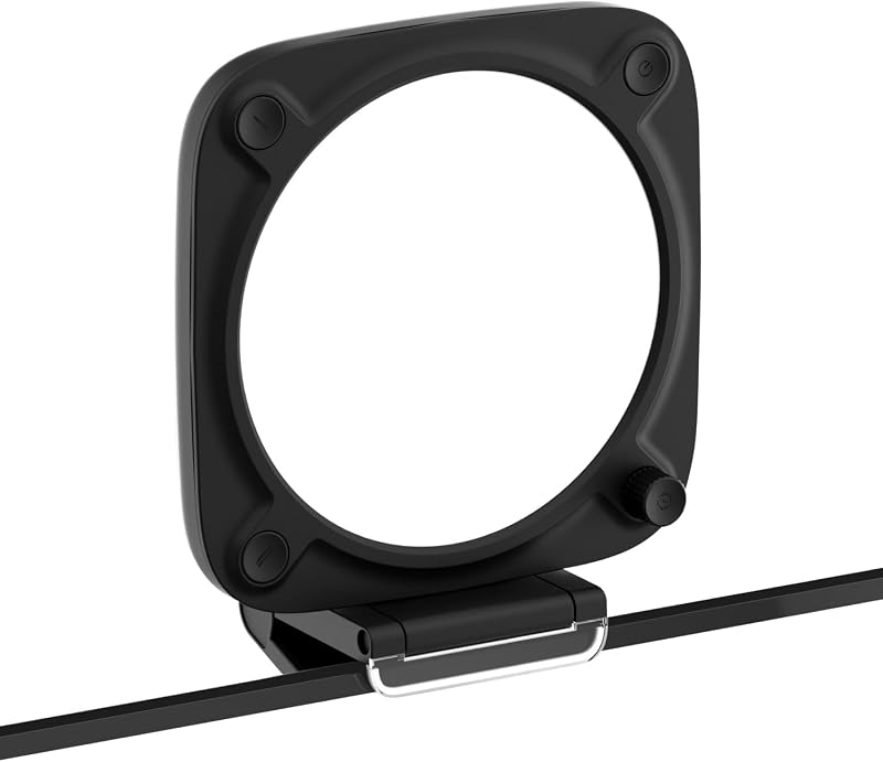 Elgato Key Light Neo Black with Monitor Mount | Adjusts for all skin tones, Up to 1000 lumens with USB power, Edge-lit, glare-free design, Effortless mount, Zero plastic