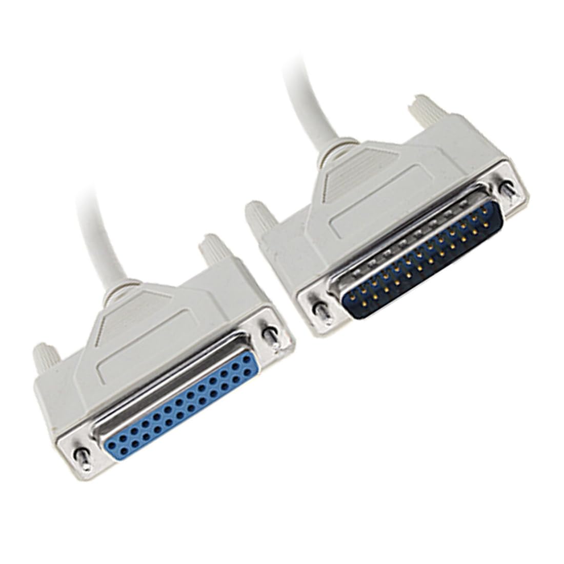 Uxcell - a10031700ux0101 DB25 25 pines macho a hembra serial paralelo cable de extensión de impresora 2,6 m