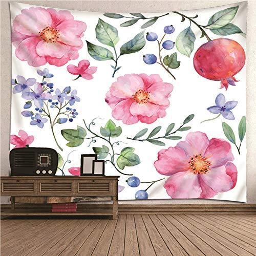 EHOMERY Tapiz Oared Cabecero Cama Flores