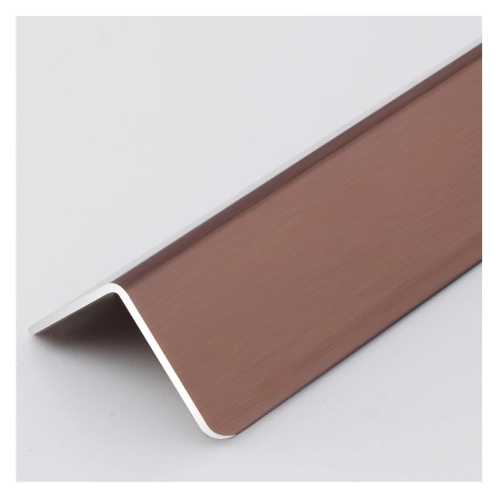 Protectores de esquina de pared de aluminio para oficina en casa, tira protectora de bordes autoadhesivos/parachoques de seguridad de bordes, con ángulo de 89 grados, fácil de instalar, oro rosa