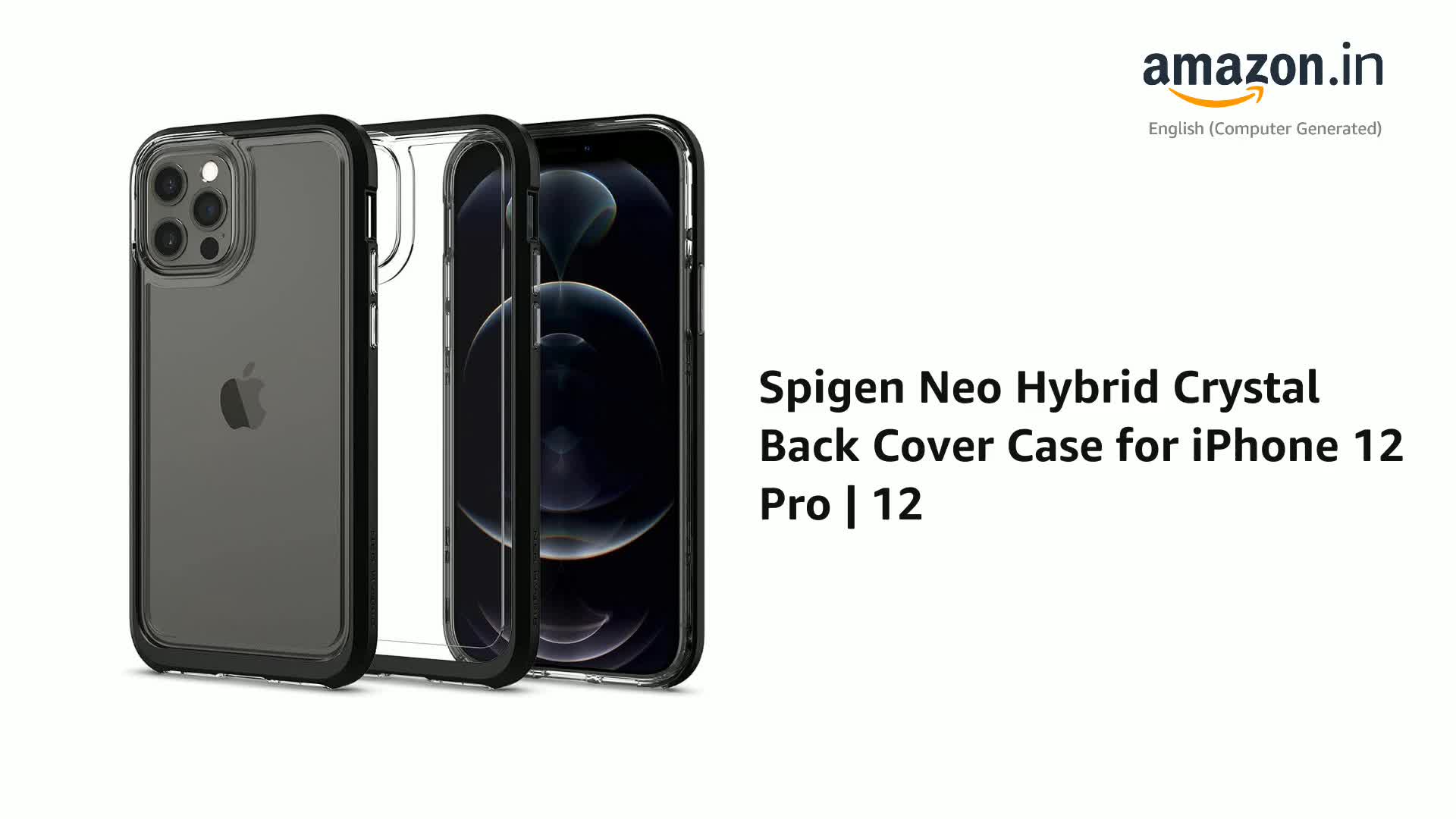 Spigen Neo Hybrid Crystal Back Cover Case for iPhone 12 Pro/12