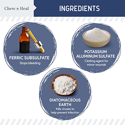 image for Chew + Heal Labs Styptic Powder for Dogs, Cats, and Other Animals - .5