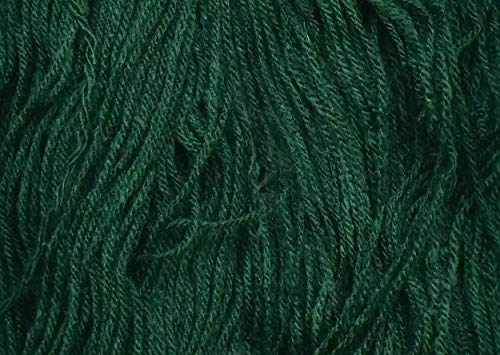 Image of M.G Enterprise Os wal Knitting Yarn 3 ply Wool, Leaf Green 400 GMS Best Used with Knitting Needles, Crochet Needles Wool Yarn for Knitting.-U Art-AF