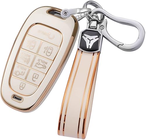 Miniatura 10 de ontto Funda inteligente para llavero de 8 botones compatible con Hyundai Sonata Sel IONIQ 5 Nexo Tucson Sonata 2020 Grandeur 2020 Sonata Limited