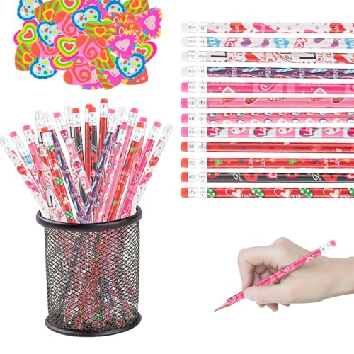 Set de Lápices de Colores para San Valentín 48 Piezas miniatura 1