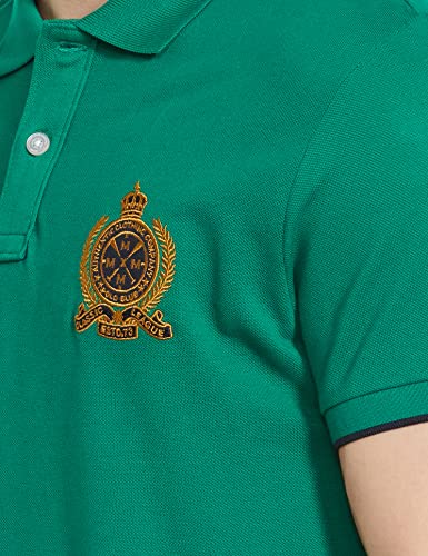 Image of Max Men Cotton Number Sleeve Slim Fit Polo