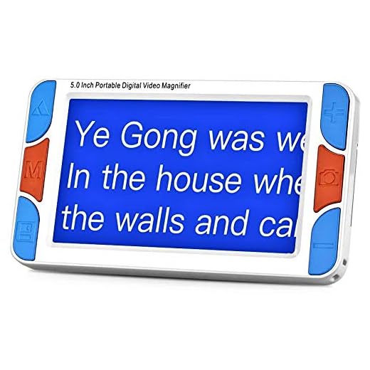 ViSee Portable Video Magnifier Reading Aide for Low Vision with 5 Inch Monitor and 15 Color Modes