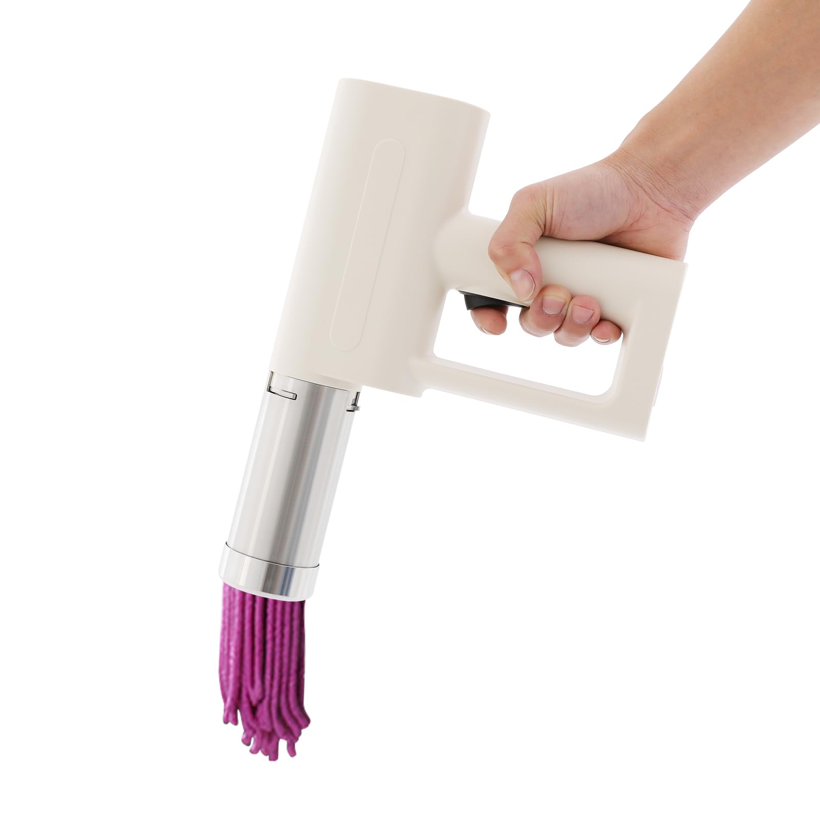 PDTHADP 5-in-1 Cordless Pasta Machine 50W 7.4V Handheld Electric Noodle Machine 0.44 Lbs Portable Handheld Pasta Maker with Mold and Dough Scraper Electric Pasta Maker for Kitchens