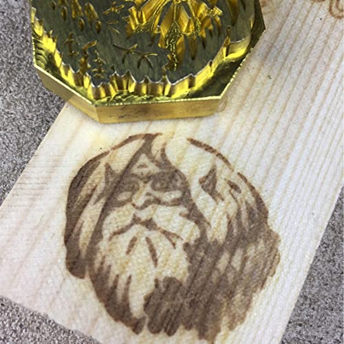 Custom Branding Iron With The Handle Wood Personalized Heat Stamp Wedding Gift,Handcrafted By Design For Holiday (6"X6") #TOP23