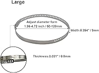 Vista 2 de Kit de abrazaderas de arranque CV, 100 unidades, abrazaderas de crimpado de junta de eje ajustable universal de acero inoxidable para arranque