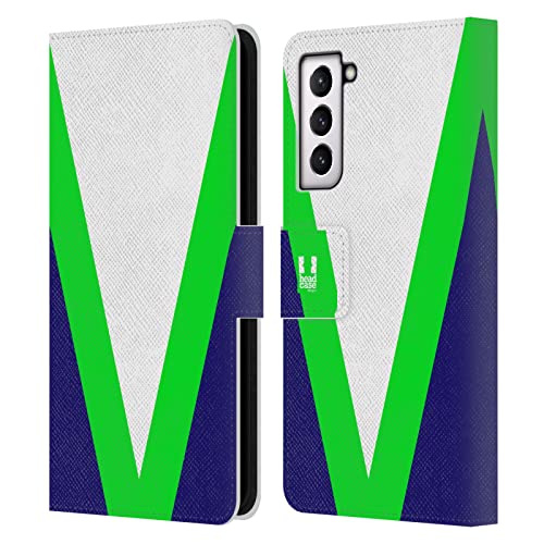 Étui portefeuille Galaxy S21 FE 5G Head Case Designs à blocs de couleur