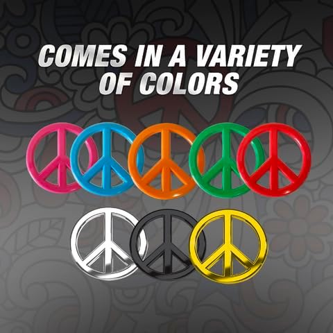 Miniatura 6 de Emblemas de coche de alta calidad, logotipo de señal de paz 3D resistente, materiales de alta calidad de larga duración, símbolos de emblema