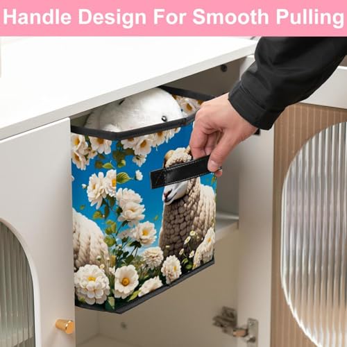 Boîte de rangement pliable pour placard encombré, cube gain de place
